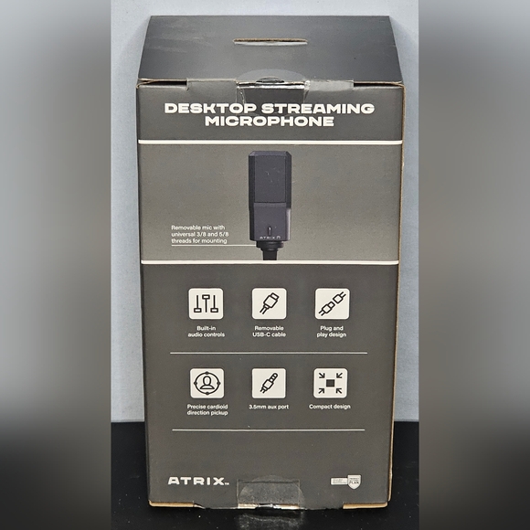 Atrix Desktop Streaming Microphone (New) - Picture 3 of 3